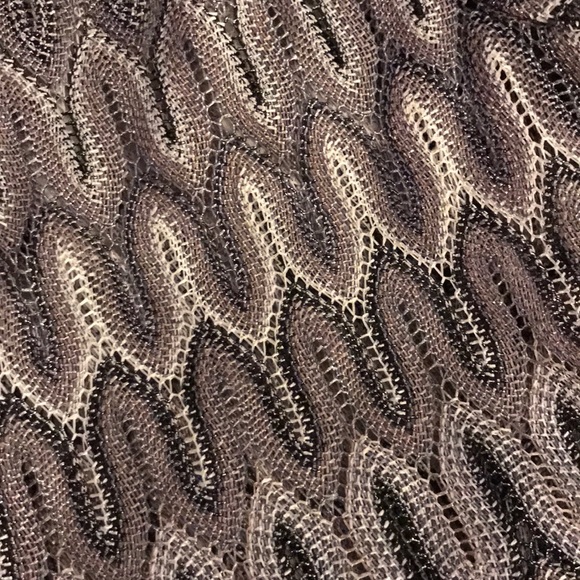 Chico’s/Travelers Chevron Jacket Standstead Gray - Picture 7 of 7